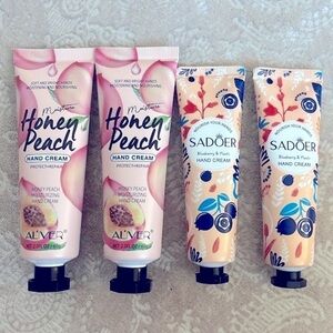 Brand New Hand Cream Lotion Moisturizer Lot Honey Peach Blueberry Nourishing